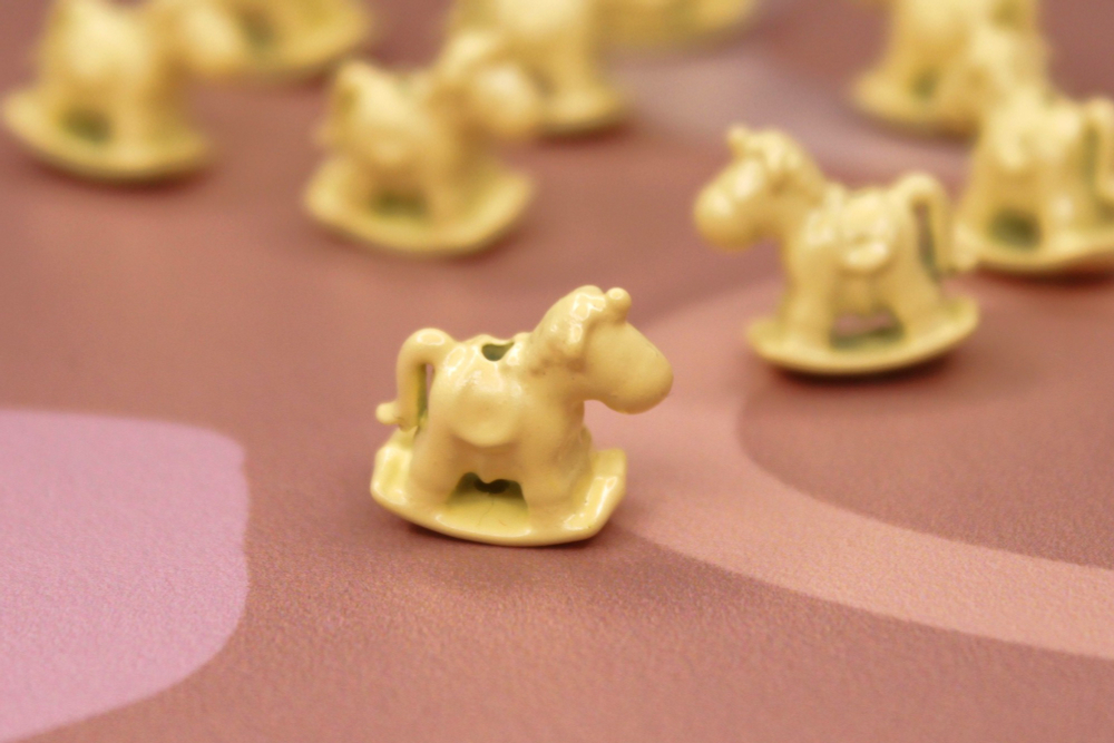 Бусина лошадка 14х8 мм желтая