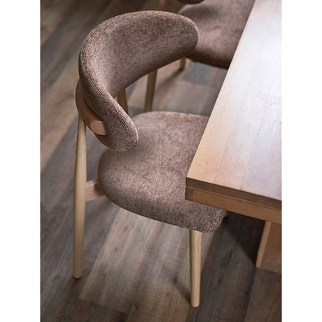 Стул Stone, мягкий шенилл, кофе с молоком