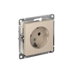Розетка AtlasDesign 16А с заземл. защ. шторки механизм песочн. SE ATN001245