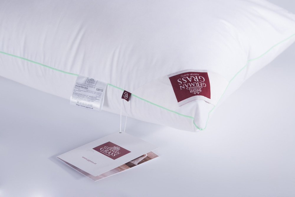 Подушка пуховая 50х70 German Grass 3D Aloe Vera Австрия-Россия детали