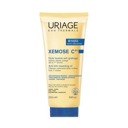Uriage Xemose С8+ Anti-itch Cleansing Oil Очищающее успокаивающее масло, 200 мл
