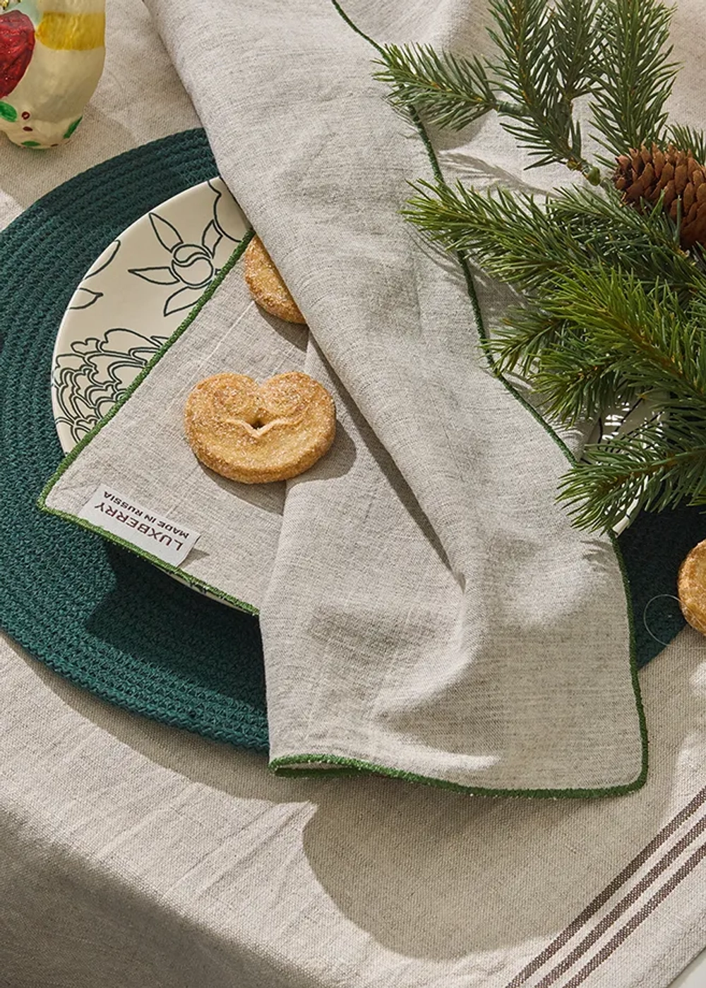 Сервировочная салфетка Luxberry Linen Зеленый