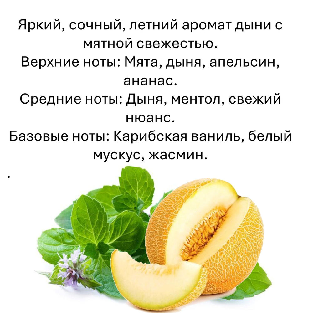 Мятная дыня, кубики восковые для ароматизации, 10 штук