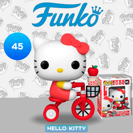 Фигурка Funko POP! Hello Kitty And Nissin Hello Kitty (Riding Bike w/Noodle Cup) (45) 55765