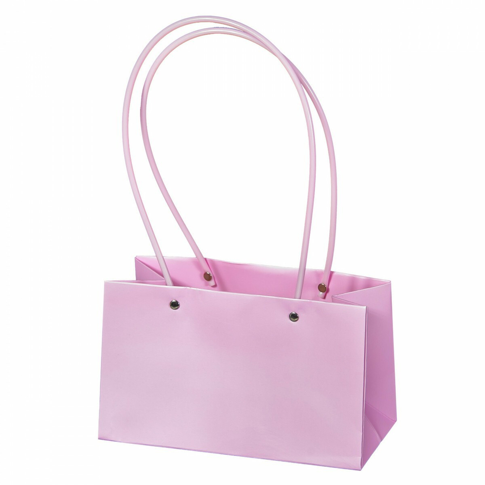 Пакет для цветов ПРЯМОУГОЛЬНЫЙ 22*10,5*13,5 СВЕТЛЫЙ