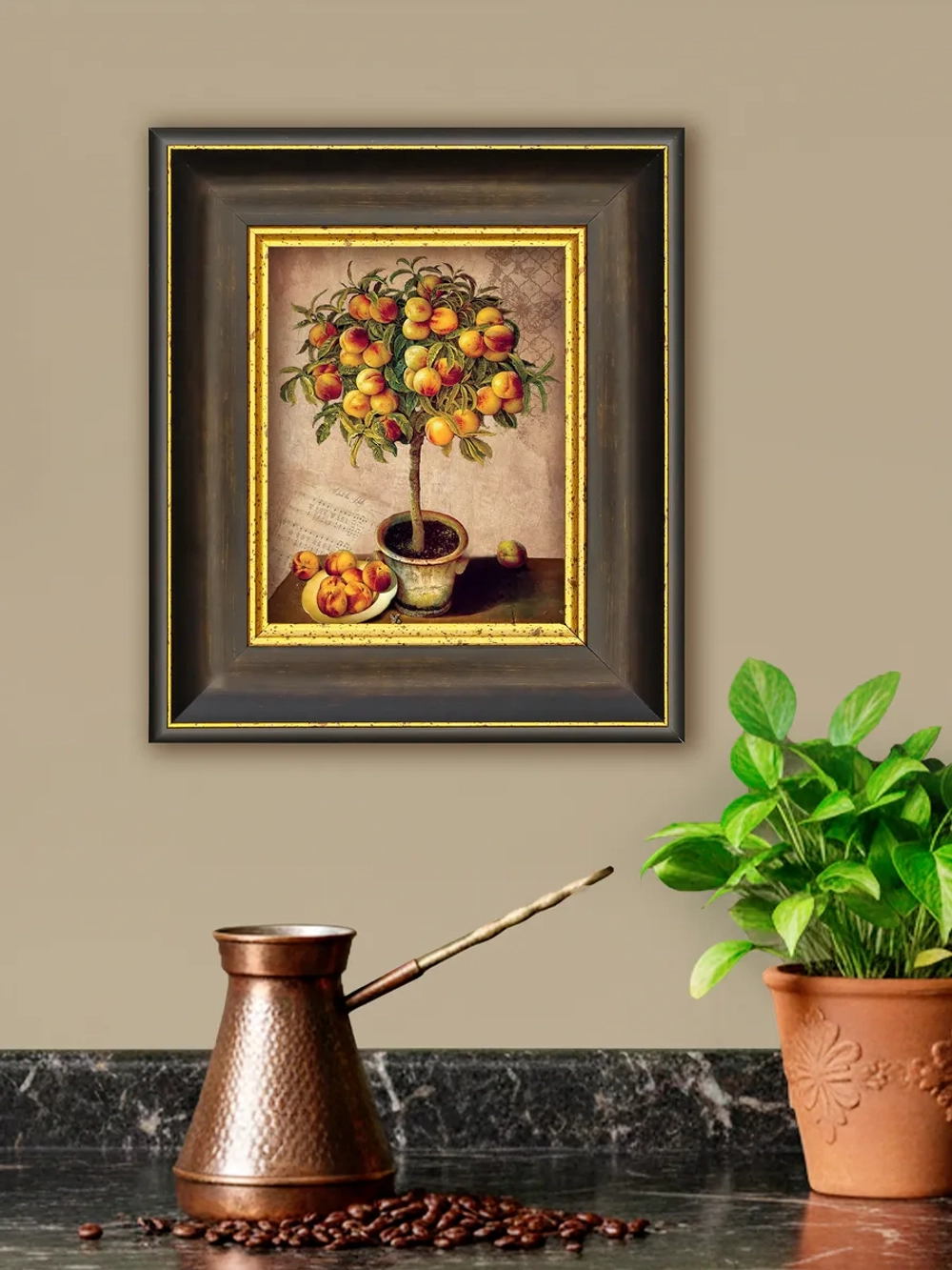 Картина настенная интерьерная в багетной раме 20*23 см