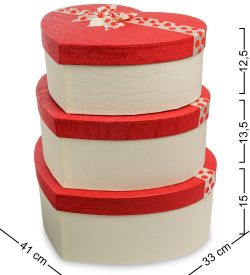 Packing Symphony WF-97-A Набор коробок из 3шт «Сердце»