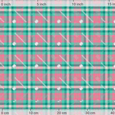 Арбузная шотландская клетка (Дизайнер Irina Skaska) by Irina Skaska 682 DPI