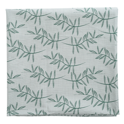 Скатерть на стол из хлопка с графичным принтом "Папоротник", Russian North, 150х250 см