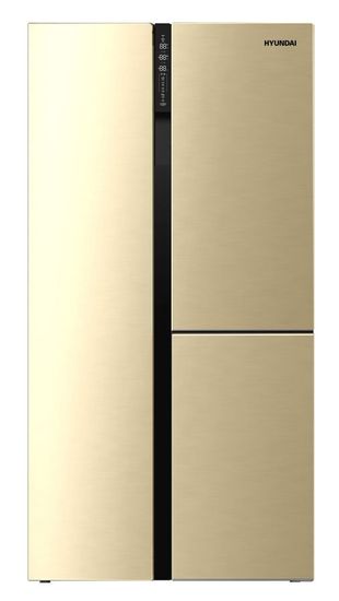 Холодильник Hyundai CS6073FV шампань стекло