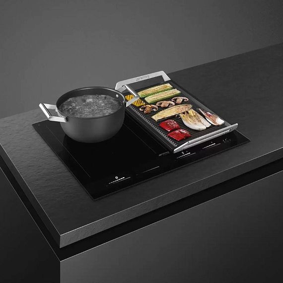 Индукционная стеклокерамич. панель SMEG SIM1644D