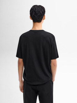 Massimo Dutti Футболка из смесовой шерсти, черный