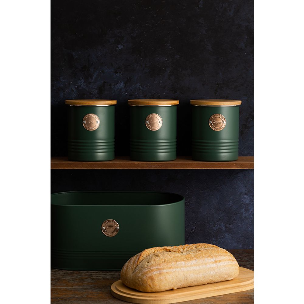 Банка для чая Living, 1 л, зеленая