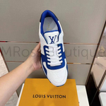 Мужские бело-синие кроссовки Louis Vuitton Run Away