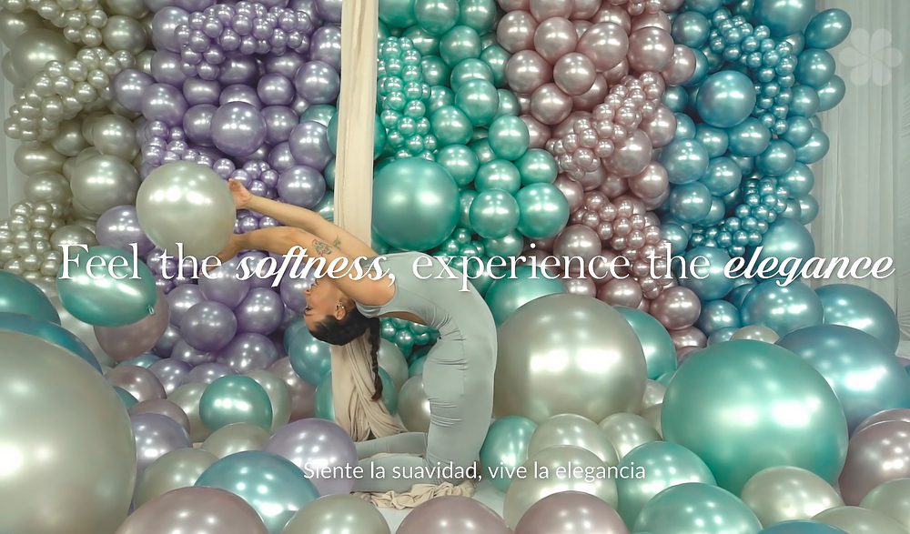 Шар 24" Арктический голубой, шелк / Silk Artic Blue 839