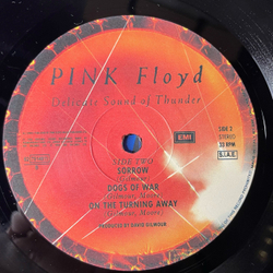Винтажная виниловая пластинка LP Pink Floyd Delicate Sound Of Thunder (Италия 1988)