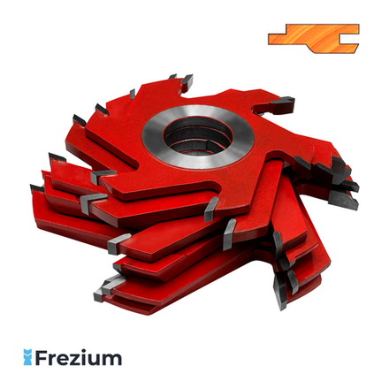 Насадная твердосплавная фреза по дереву для евровагонки "O.G.Germany" (160x32x10-15 Z6)