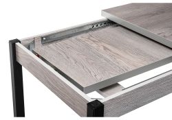 Стол Оригон 120(160)х70х77 навара / черный матовый