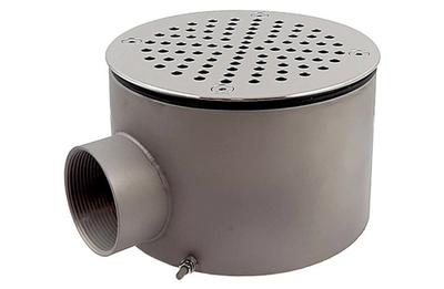 Слив круглый д.165х100 под пленку AISI 316