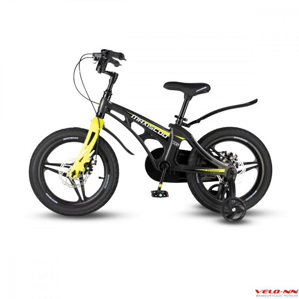 Велосипед 16" MAXISCOO Cosmic Делюкс Мокрый Антрацит (2024)