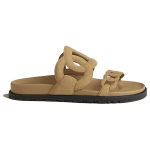 Hermes Extra comfortable Simple one-word slippers women's light brown, H222301Z VD