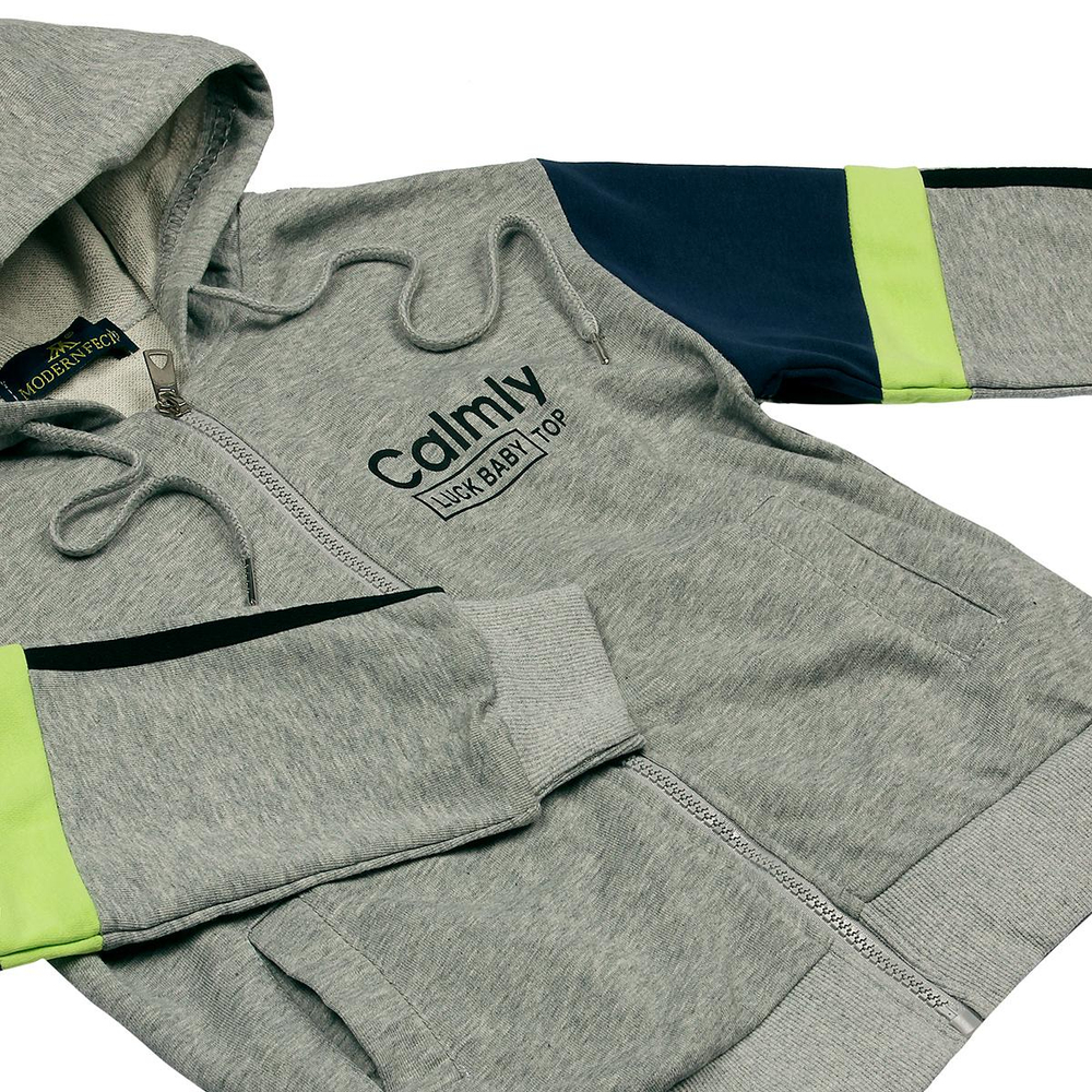 Спортивный костюм для девочек А.4437В-B39, серый, р. 116-122см 9730355