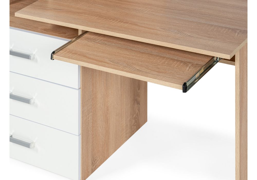 Стол компьютерный Джаз-17 правый 130х60х166,8 дуб сонома