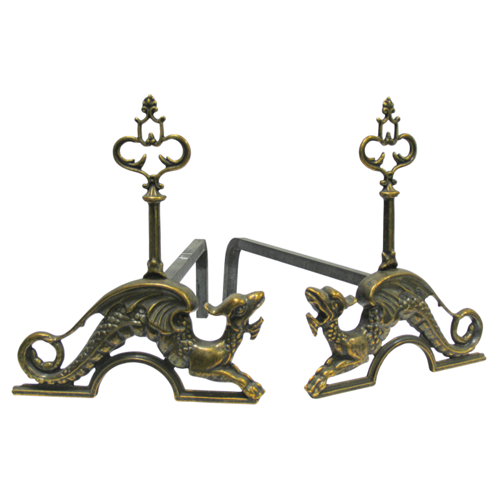 Alberti Livio Дровница Драконы, под бронзу