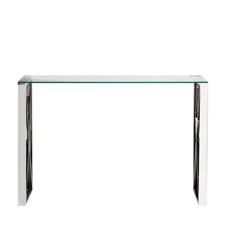 47ED-CST008 Консоль прозр.стекло/хром 120*40*78см