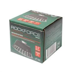 Кордщетка чашеобразная стальная витая для УШМ 60мм, в блистере RockForce##Rock FORCE RF-BWC125