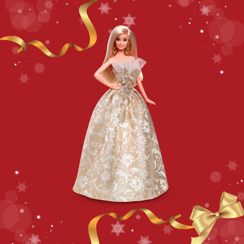 Barbie Signature - Праздничная коллекционная кукла с блондинистыми волосами JBH95