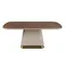 Прямоугольный обеденный стол 1166 из орехового и бежевого дерева