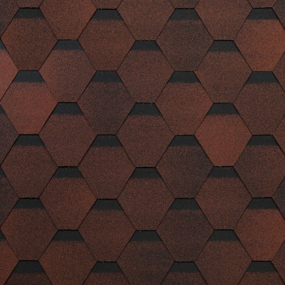 Черепица гибкая Технониколь Shinglas Оптима красная