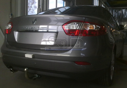 Оцинкованный фаркоп на Renault Fluence седан 2010-2015 (без электрики), Galia R089C