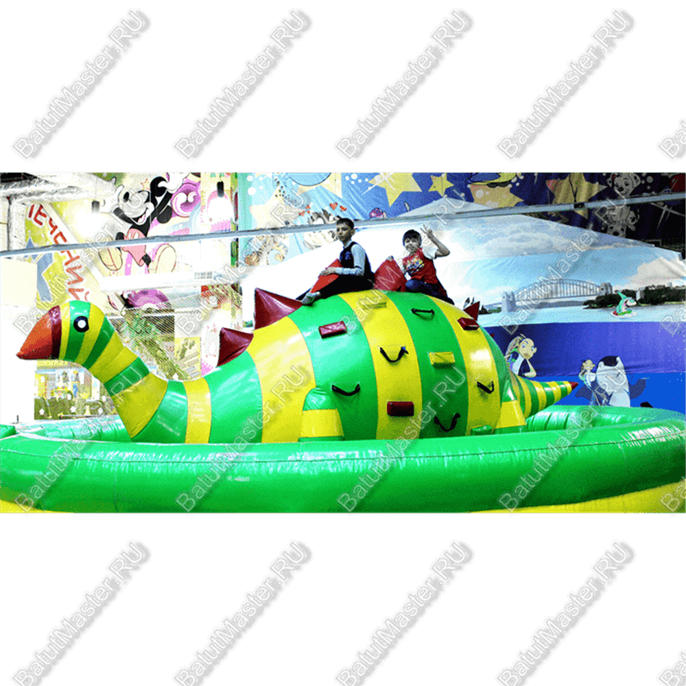 Коммерческий надувной батут "Динозавр-качеля" 5*5*2.5 м