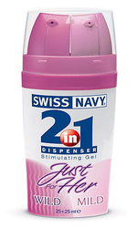 Возбуждающий гель SWISS NAVY для женщин с двумя дозаторами JUST FOR HER
