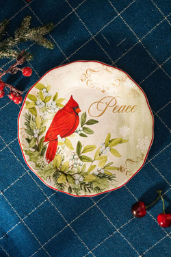 Тарелка закусочная 23см Certified International Corp Красочная зима Мир