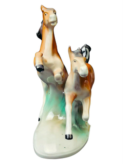 Фарфоровая статуэтка "Бегущие кони" Gräfenthal