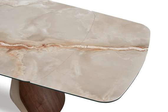 Раздвижной стол Shelf, 180-270х100 см, глянцевая керамика