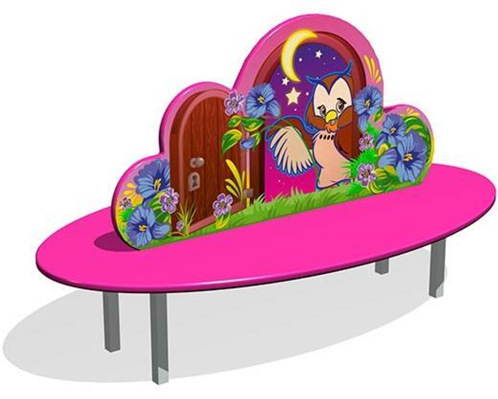Скамейка детская Ночь СП068 для игровой площадки