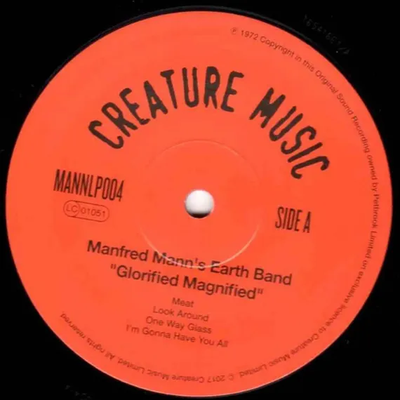 Manfred Mann&#39;s Earth Band - Glorified Magnified LP