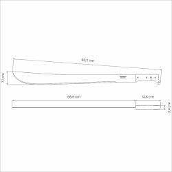 Мачете Tramontina 26616026 садовое для рубки кустарника сталь полипропилен 80 см | Tramontina
