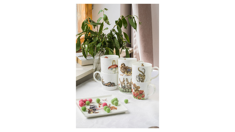 Кружка 310мл Royal Worcester Забавная фауна Утка с утятами