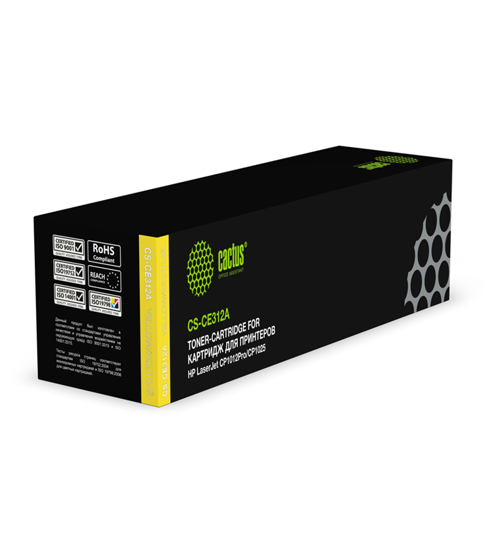 Cactus CS-CE312A CE312A желтый (1000стр.) для HP LJ CP1012Pro/ CP1025