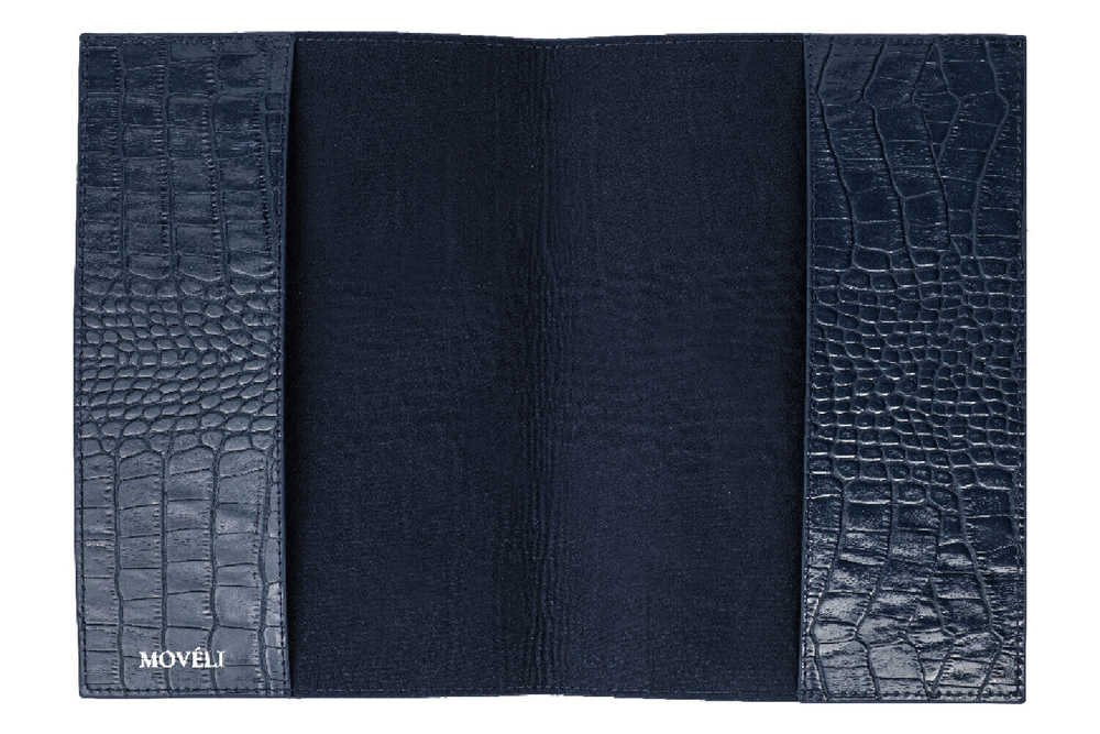 Notebook DAILY genuine leather dark blue color