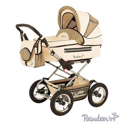 Детская коляска Reindeer Style 2 в 1 с конвертом (желтый)