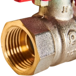 Кран шаровой полнопроходной ROMMER - 1/2" (ВР/НР, PN40, ручка-бабочка)