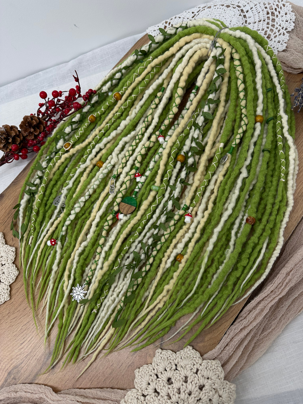 Фактурные войлочные дреды