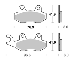 Brembo Колодки тормозные 07YA21SD (1 суппорт)