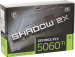 Видеокарта MSI RTX 5060 Ti Shadow 2X OC Plus 16 Гб